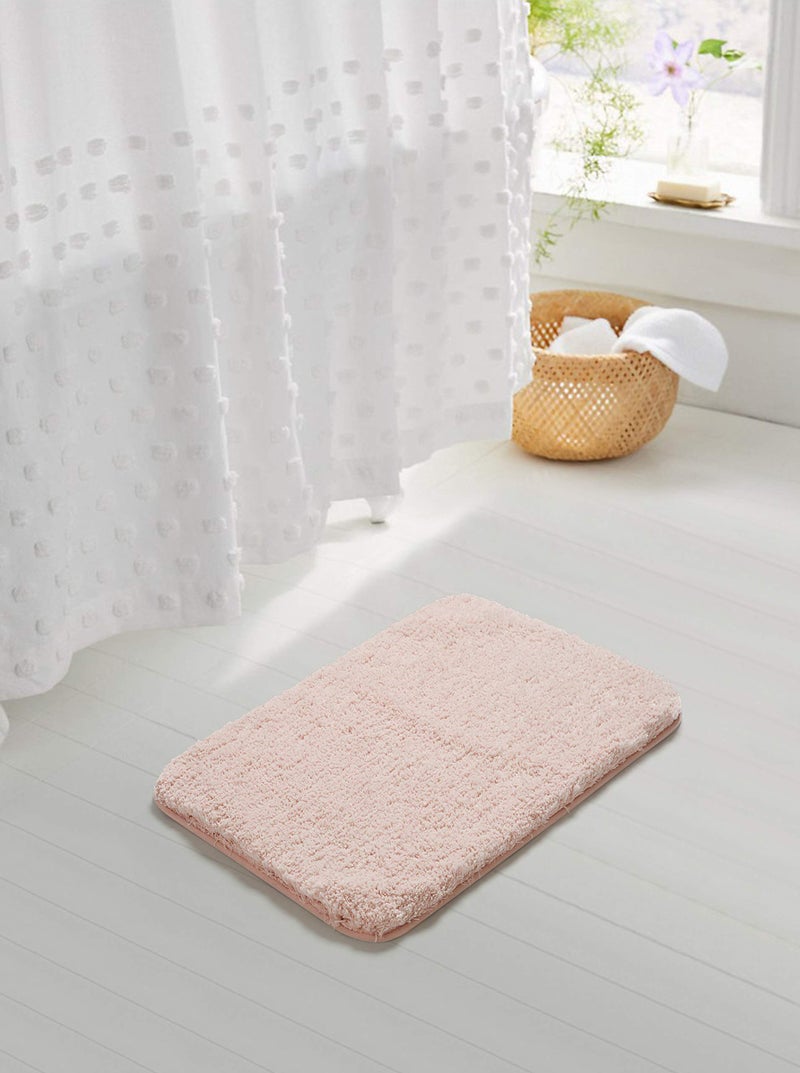 Suchtale Non Slip Bath Mat (20 x 32, Dusty Pink) Water Absorbent Soft Microfiber Shaggy Bathroom Rug Machine Washable Thick Plush Shower Mat - Image 2